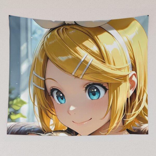 Item preview, Kagamine Rin Vocaloid Gentle Cat Cuddle designed and sold by MicaheHaffner.