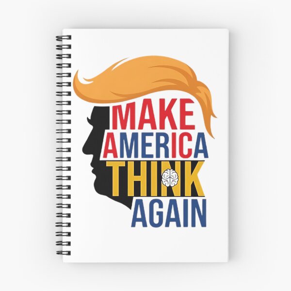 Item preview, Make America Think Again: Anti Trump Political Satire Design designed and sold by ShadowArtEG.
