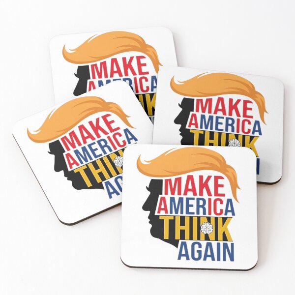 Item preview, Make America Think Again: Anti Trump Political Satire Design designed and sold by ShadowArtEG.