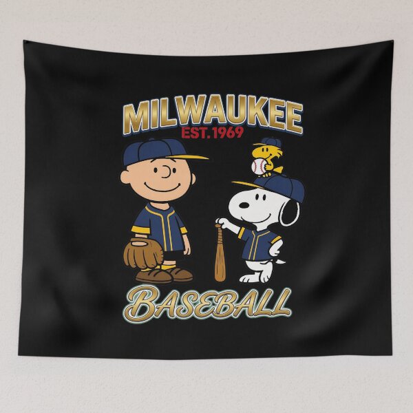 Item preview, Peanuts Charlie Brown Snoopy Brewerss Baseball designed and sold by WilliamFerris.