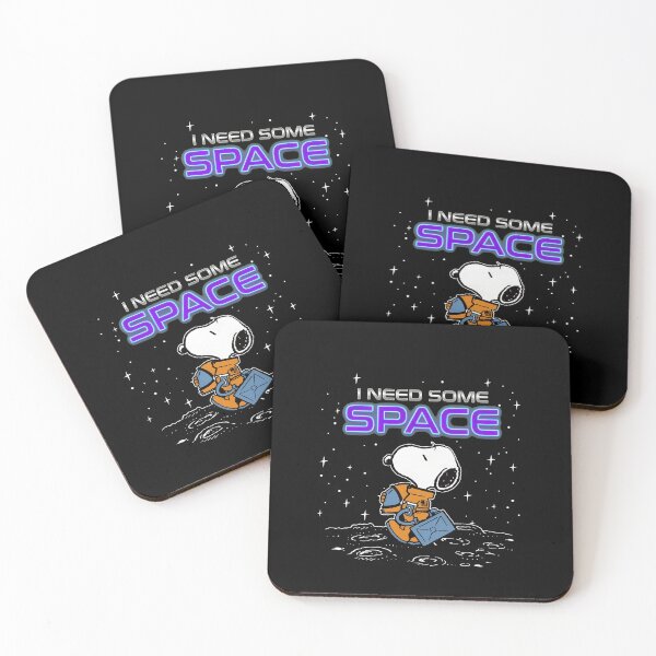Item preview, I Need Some Space Snoopy Astronaut Moon Pun designed and sold by catlolistore.