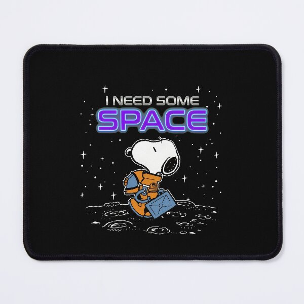 Item preview, I Need Some Space Snoopy Astronaut Moon Pun designed and sold by catlolistore.