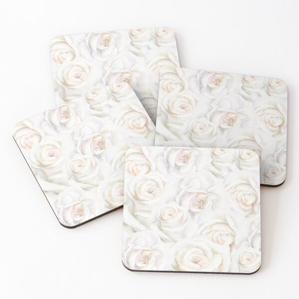 Item preview, Classic White Rose Bridal Pattern designed and sold by Studio Edit.
