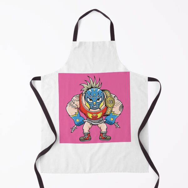 Item preview, Powerful Muscular Masked Luchador Wrestler Cartoon designed and sold by Lexkon Liu's art.