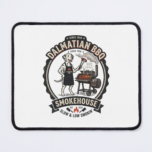 Item preview, Dalmatian BBQ Smokehouse Grilling Master Chef Dog designed and sold by PictoVibe.