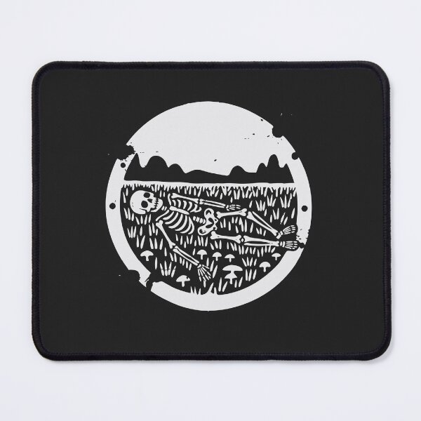 Item preview, Vintage Skeleton Resting In Nature Grunge Ink Art designed and sold by Cipher & Soul.