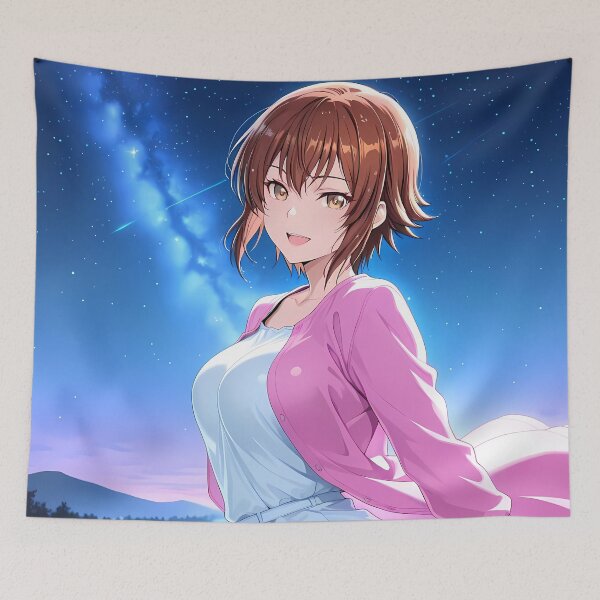 Item preview, Chisa Kotegawa Grand Blue Starry Night Pink Jacket designed and sold by bystudiolereve.