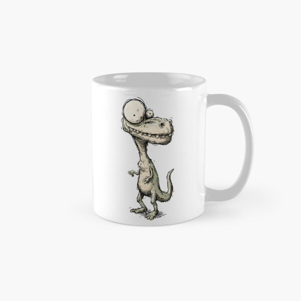Item preview, Derpy Eyed Dinosaur Sketch Illustration designed and sold by PreeCha Art & Co..
