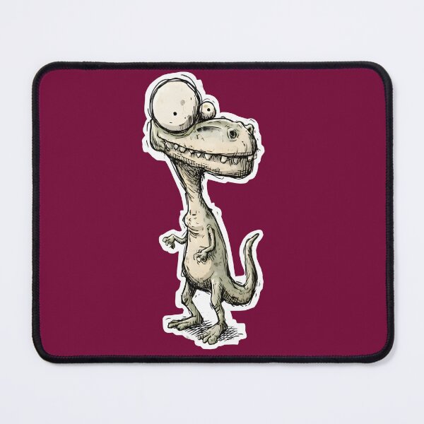 Item preview, Derpy Eyed Dinosaur Sketch Illustration designed and sold by PreeCha Art & Co..