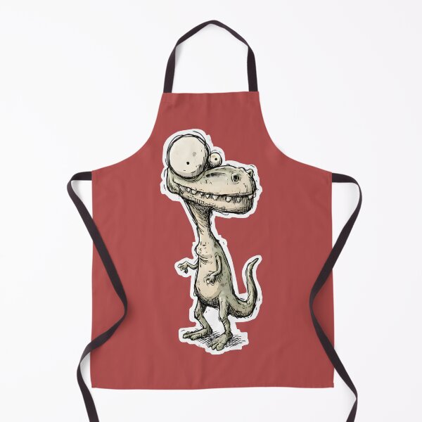 Item preview, Derpy Eyed Dinosaur Sketch Illustration designed and sold by PreeCha Art & Co..