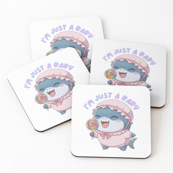 Item preview, Cute Baby Shark Kawaii Cartoon Funny Design designed and sold by Nature's Chibis.