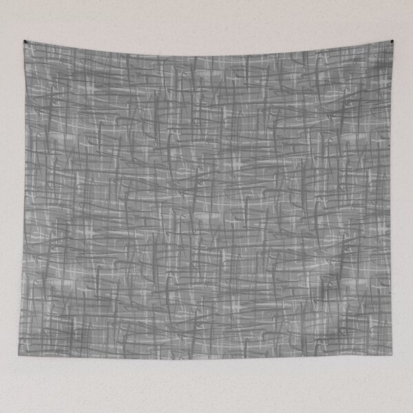 Item preview, Mid Century Modern Woven Linework Pattern in Gray designed and sold by kierkegaard.