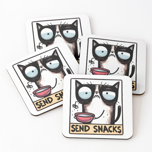 Item preview, Sleepy Grumpy Cat Send Snacks designed and sold by PreeCha Art & Co..
