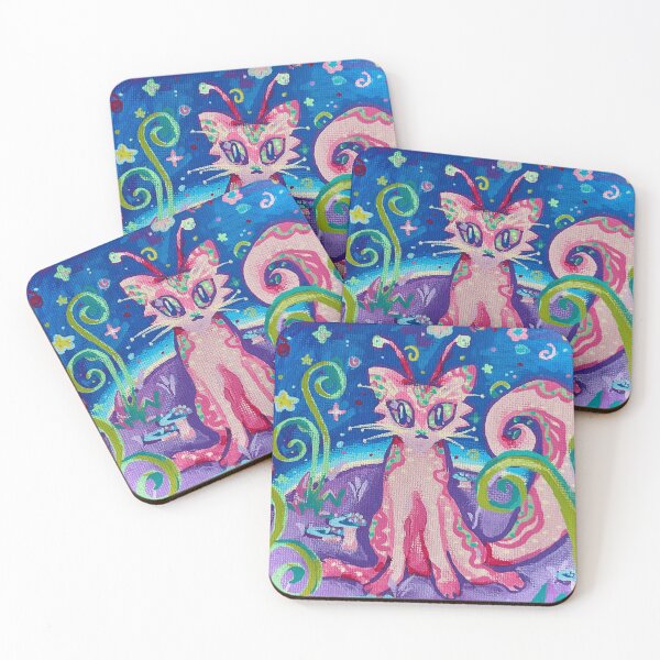 Item preview, Psychedelic Alien Cat designed and sold by dancymantil.