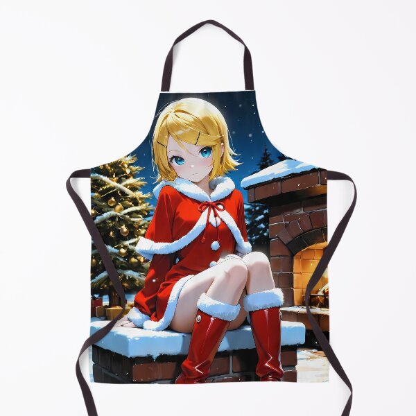 Item preview, Kagamine Rin Vocaloid Christmas Fireplace Winter Red Boots designed and sold by bystudiolereve.