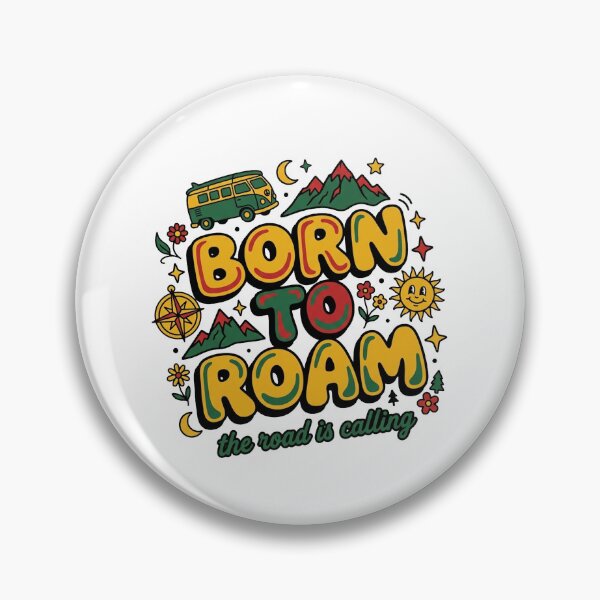 Item preview, Born To Roam — Retro Groovy Free Spirit Shirt designed and sold by PlushFutura.