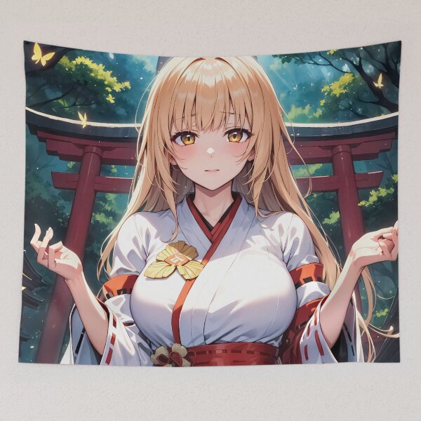 Item preview, Mahiru Shiina Angel Next Door Shrine Maiden Glow designed and sold by bystudiolereve.