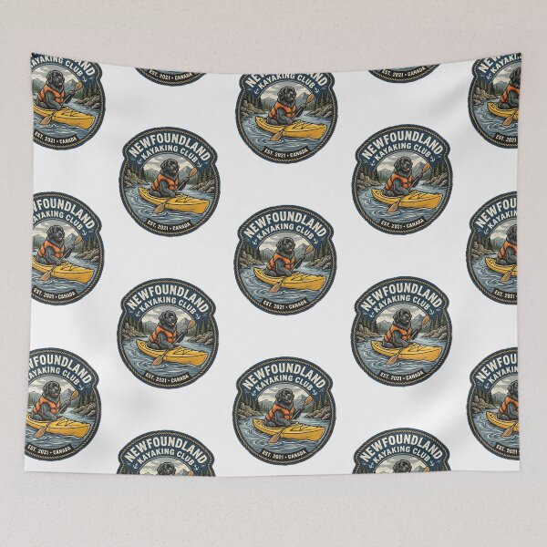 Item preview, Newfoundland Kayaking Club Canoe Water Sports Dog designed and sold by PictoVibe.