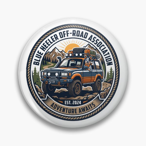 Item preview, Blue Heeler Off Road 4x4 Overland Driving Dog designed and sold by PictoVibe.