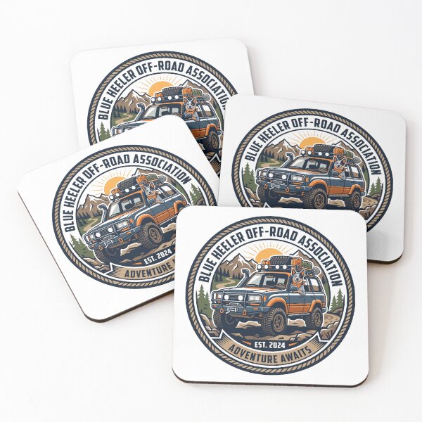 Item preview, Blue Heeler Off Road 4x4 Overland Driving Dog designed and sold by PictoVibe.