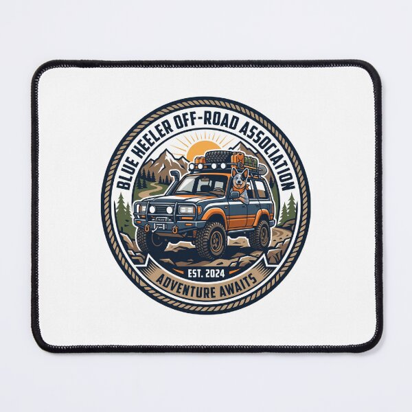 Item preview, Blue Heeler Off Road 4x4 Overland Driving Dog designed and sold by PictoVibe.