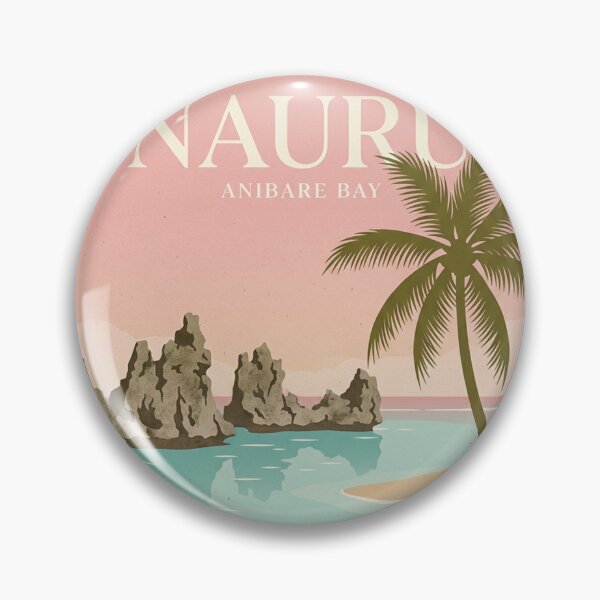 Item preview, Minimalist Nauru Holiday Anibare Bay Tropical Paradise designed and sold by DuckOddity.
