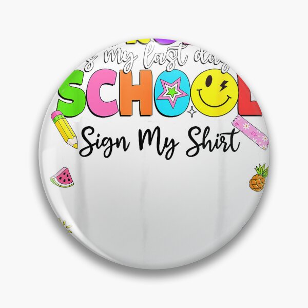 Item preview, Bruh It's My Last Day of School Sign My Shirt Graduation Kid T-Shirt designed and sold by Magoya Store ⭐⭐⭐⭐⭐.