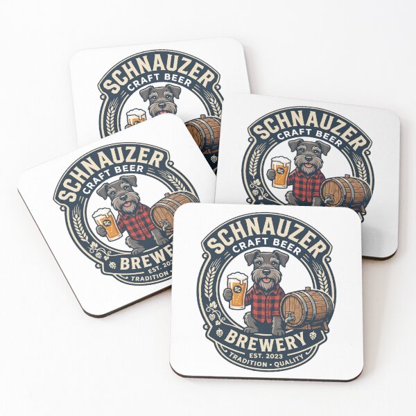 Item preview, Schnauzer Craft Beer Brewery Microbrewery Barista Bar designed and sold by PictoVibe.
