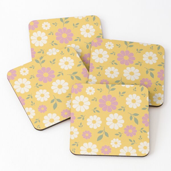 Item preview, Retro Daisy Flower Power Pattern designed and sold by ClaudiaFlores.