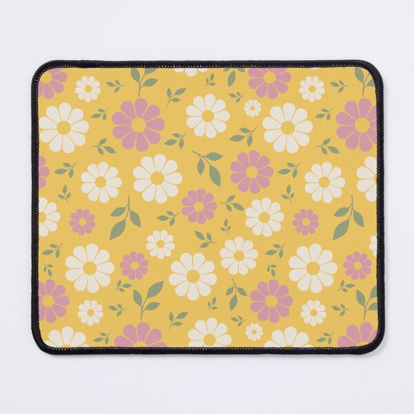 Item preview, Retro Daisy Flower Power Pattern designed and sold by ClaudiaFlores.