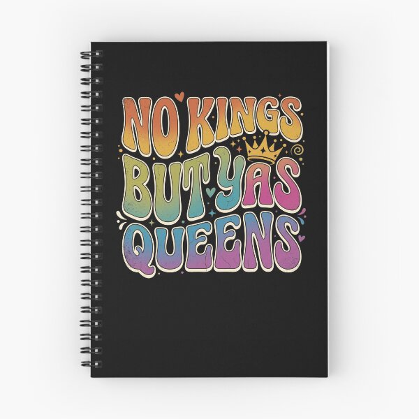 Item preview, NO KINGS BUT YAS QUEENS Retro Groovy Empowerment designed and sold by snowry.