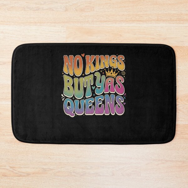 Item preview, NO KINGS BUT YAS QUEENS Retro Groovy Empowerment designed and sold by snowry.