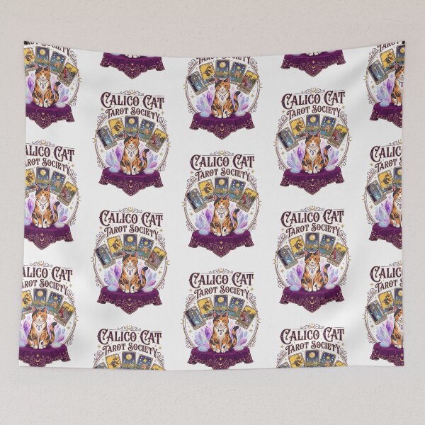 Item preview, Calico Cat Tarot Society Mystical Fortune Teller designed and sold by PictoVibe.