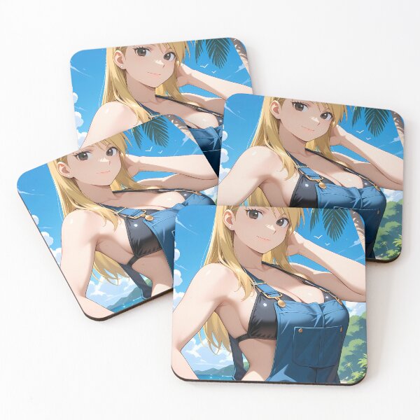 Item preview, Riza Hawkeye Fullmetal Alchemist Sunny Beach Blue Portrait designed and sold by Williamhallano.