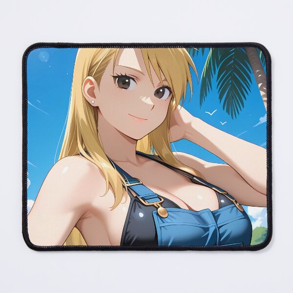 Item preview, Riza Hawkeye Fullmetal Alchemist Sunny Beach Blue Portrait designed and sold by Williamhallano.