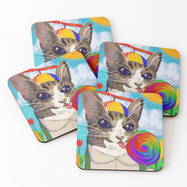 Item preview, Cat With Lollipop Propeller Hat designed and sold by dancymantil.