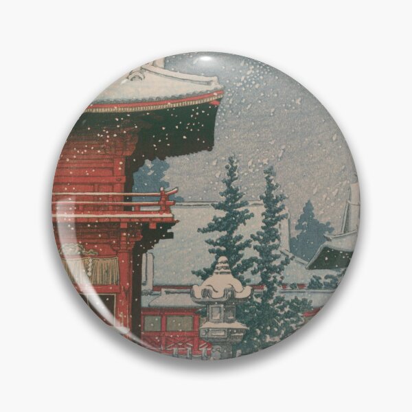 Item preview, Snow at Zojoji Temple Tokyo - Kawase Hasui Shin-hanga designed and sold by vekotpu.