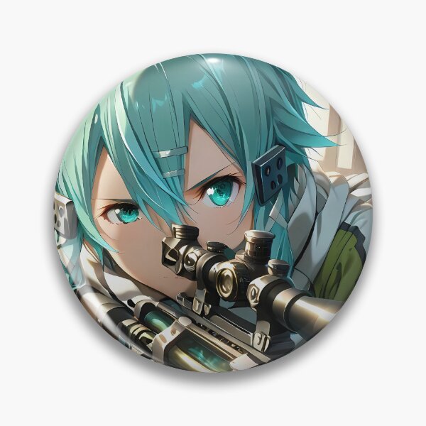 Item preview, Sinon Sword Art Online Determined Indoor Focus designed and sold by Williamhallano.
