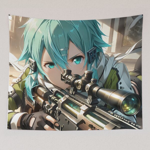 Item preview, Sinon Sword Art Online Determined Indoor Focus designed and sold by Williamhallano.