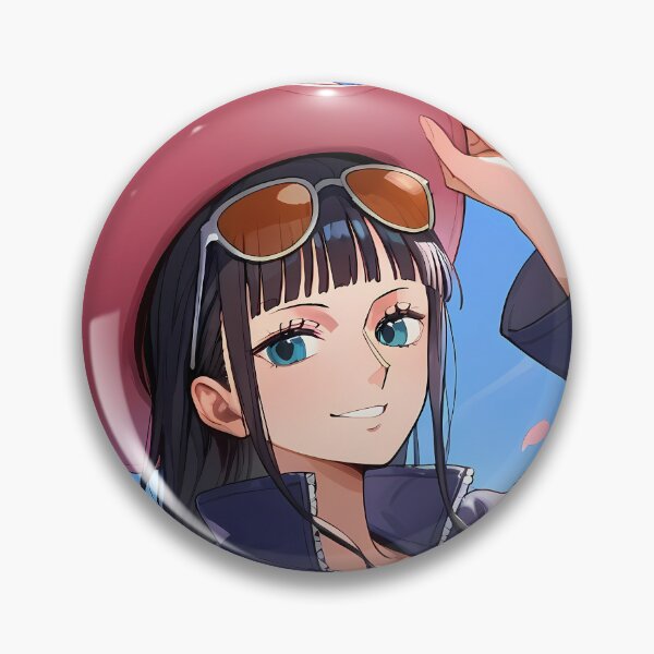 Item preview, Nico Robin One Piece Spring Sky Hat Smile Anime Girl designed and sold by Williamhallano.
