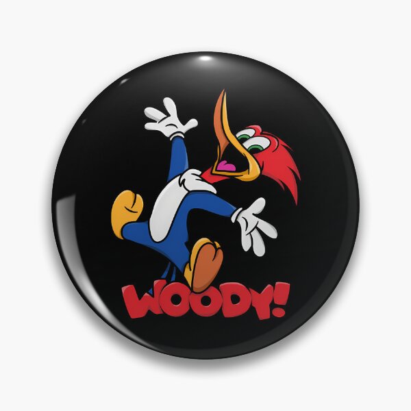 Item preview, Blue Woodpecker Bird Character Head Profile With Sharp Yellow designed and sold by Designerpop.