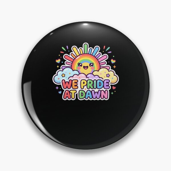 Item preview, WE PRIDE AT DAWN Cute Rainbow Sun LGBTQ+ Design designed and sold by snowry.