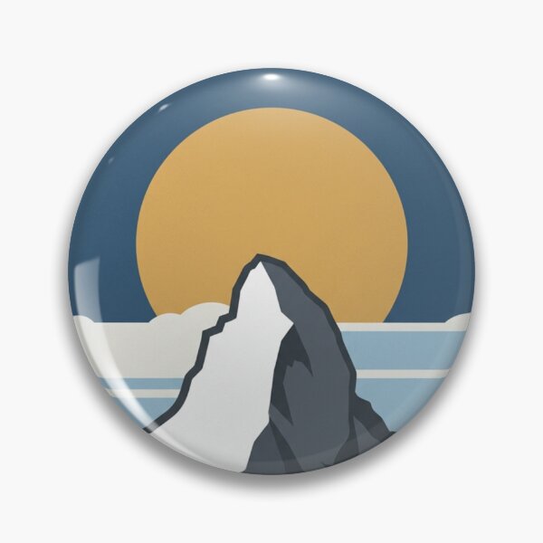 Item preview, Vintage World Peak Mountain Minimalist Alpine Poster designed and sold by DuckOddity.