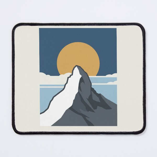 Item preview, Vintage World Peak Mountain Minimalist Alpine Poster designed and sold by DuckOddity.