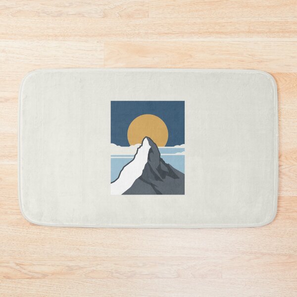 Item preview, Vintage World Peak Mountain Minimalist Alpine Poster designed and sold by DuckOddity.