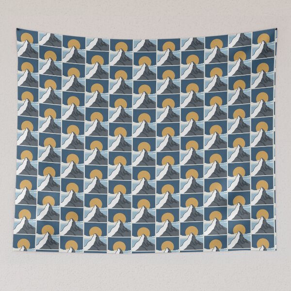 Item preview, Vintage World Peak Mountain Minimalist Alpine Poster designed and sold by DuckOddity.