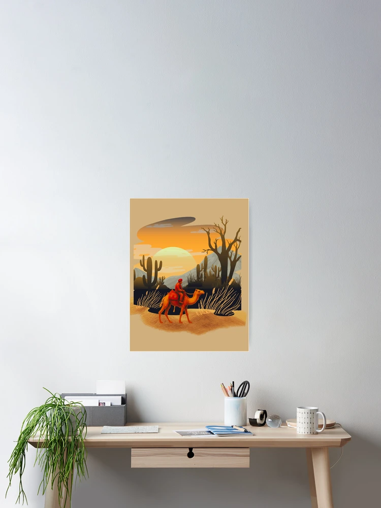 Thumbnail 2 of 3, Poster, Camel Ride designed and sold by AppealingVibes.