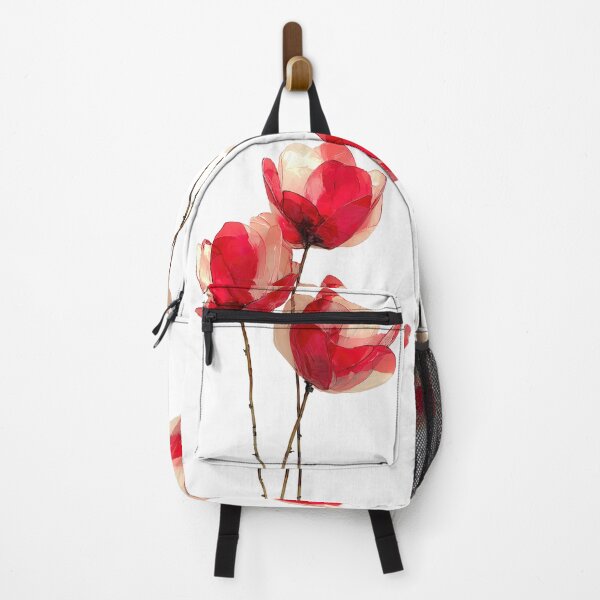 Item preview, Delicate Translucent Red Flowers Watercolor Art designed and sold by colorful-white.