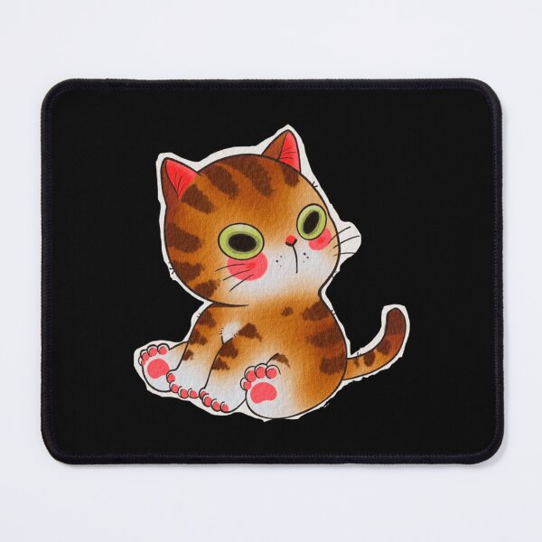 Item preview, Cute Calico Cat Sitting Cartoon Illustration designed and sold by Vekonn.