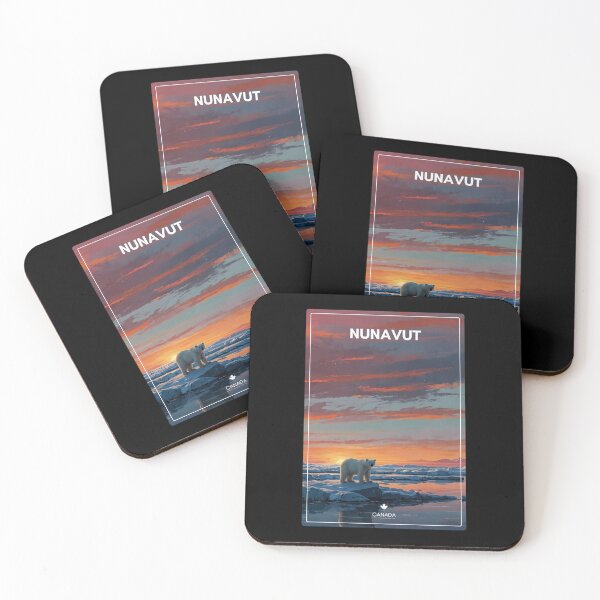 Item preview, Nunavut Polar Bear Arctic Sunset - Canada Souvenir designed and sold by twentytwo ART souvenir designs.